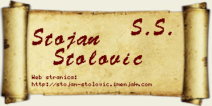 Stojan Stolović vizit kartica
